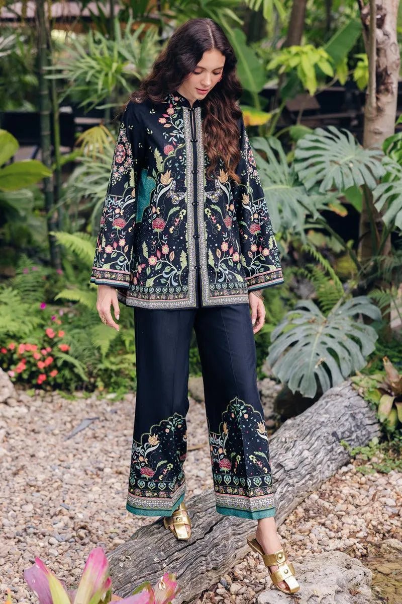 2 Pcs Women's Stitched heavy Swiss Lawn Printed - Gullena