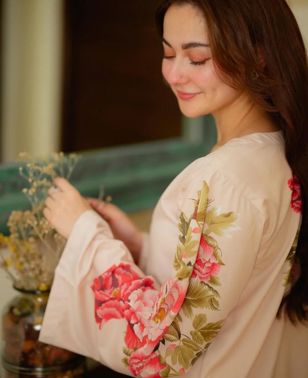 2 Pcs Women's Stitched Swiss Lawn Printed Co - Ord Set - Gullena