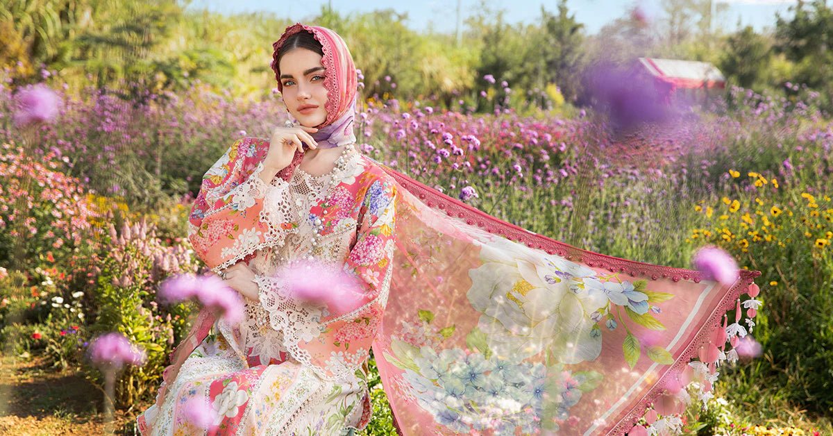 3 Piece Unstitched Printed Lawn Suit - Gullena